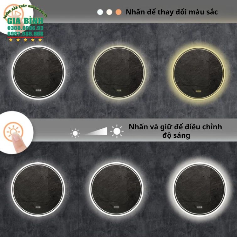 Gương bàn trang điểm Alura đèn Led mã TĐ06