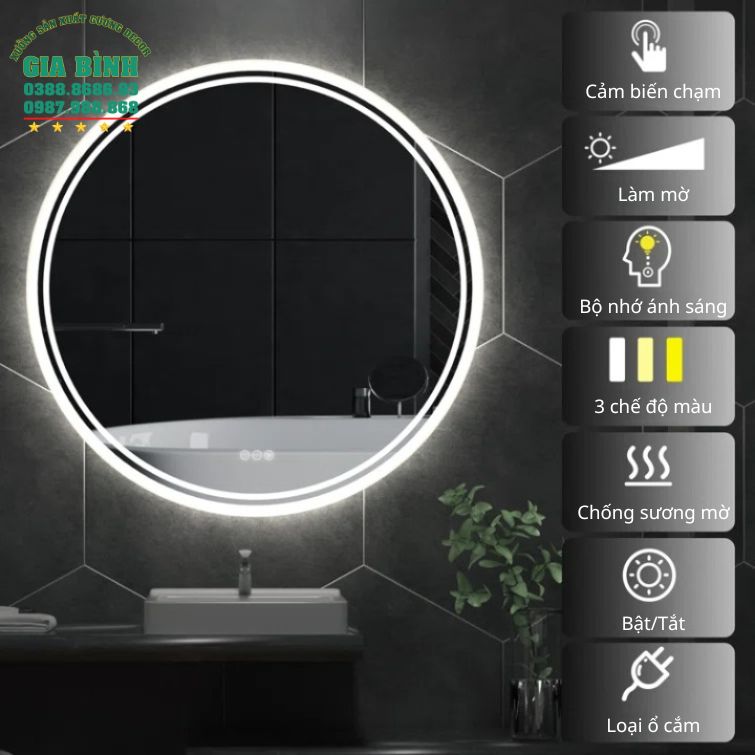 Gương bàn trang điểm Alura đèn Led mã TĐ06
