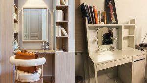 đặt gương trên bàn làm việc