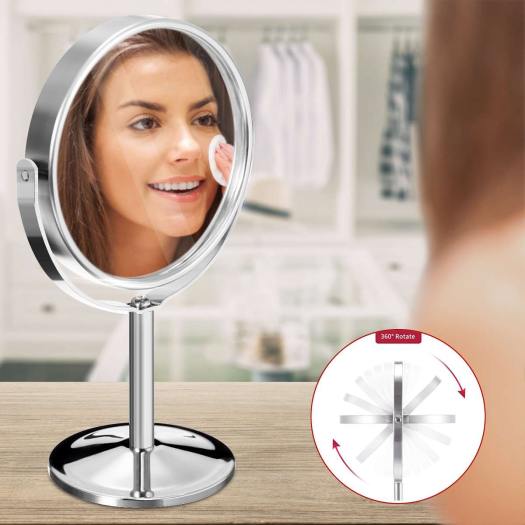 Mẫu gương trang điểm 2 mặt