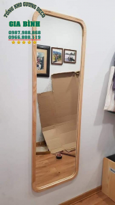 gương viền gỗ