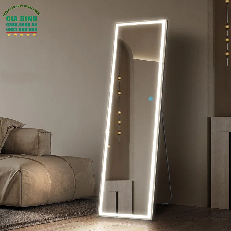 Gương LED soi toàn thân hình chữ nhật mã GB05