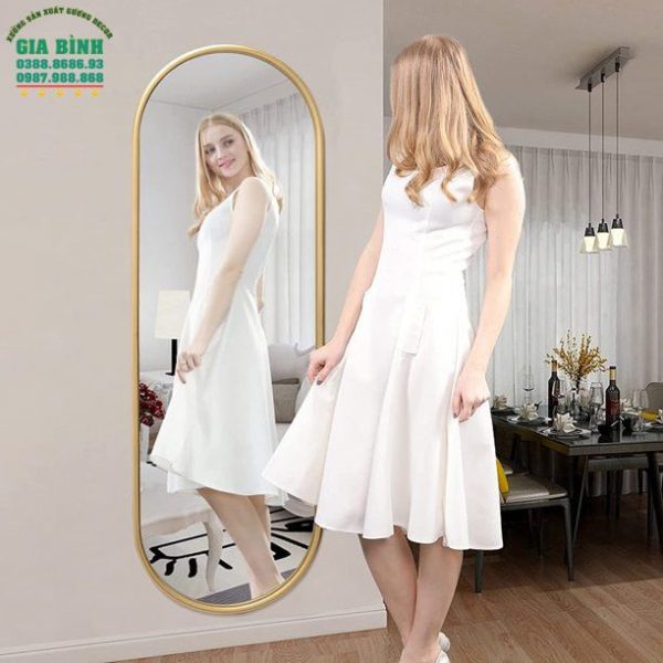 Gương soi toàn thân thiết kế hình bầu dục mã GB14