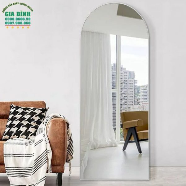 Gương soi toàn thân khung gỗ thiết kế dạng vòm mã GB16