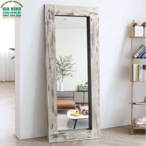 Gương gỗ nguyên khối soi toàn thân hình chữ nhật mã GB17