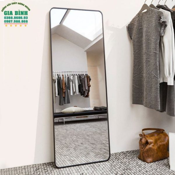 Gương soi toàn thân hình chữ nhật thiết kế góc bo tròn mã GB20