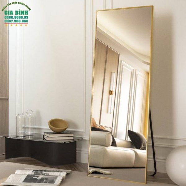 Gương soi toàn thân hình chữ nhật khung hợp kim mã GB02