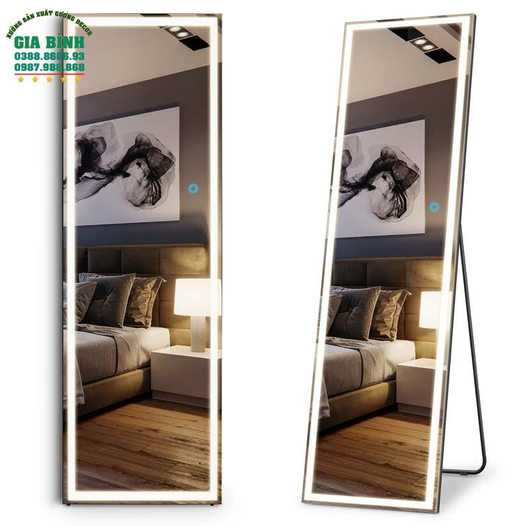 Gương LED soi toàn thân hình chữ nhật mã GB05