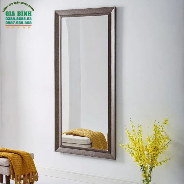 Gương soi toàn thân khung giả gỗ hình chữ nhật mã GB06