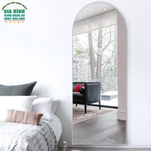 Gương soi toàn thân khung gỗ thiết kế dạng vòm mã GB16