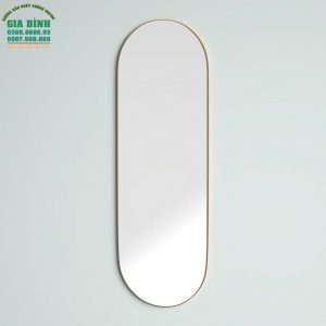 Gương gỗ soi toàn thân hình bầu dục mã GB19