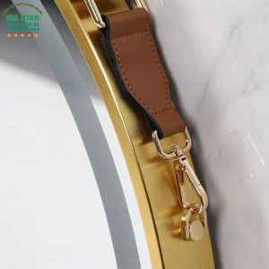 Gương dây da LED treo tường bằng kim loại mã TT05