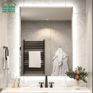 Gương LED treo phòng tắm hình chữ nhật mã GL07