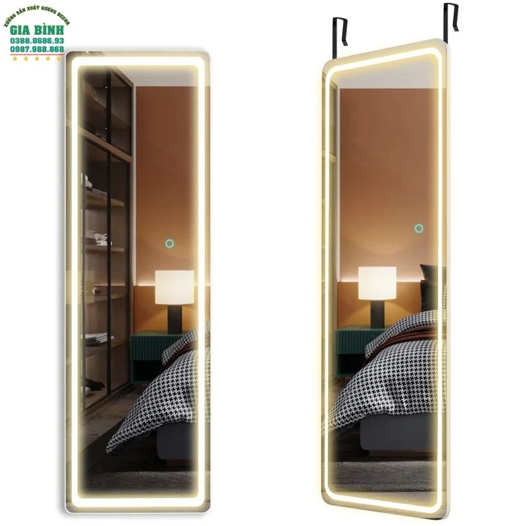 Gương LED treo tường soi toàn thân hình chữ nhật mã GB10