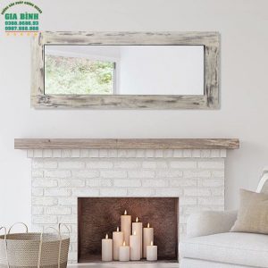 Gương gỗ nguyên khối soi toàn thân hình chữ nhật mã GB17
