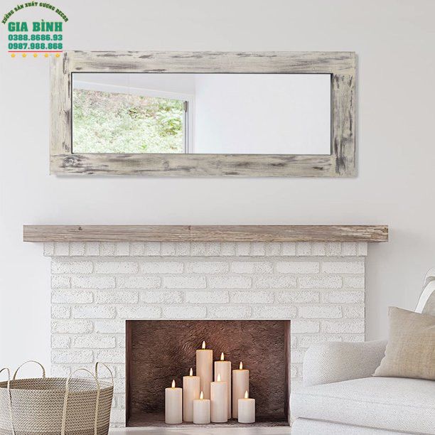 Gương gỗ nguyên khối soi toàn thân hình chữ nhật mã GB17