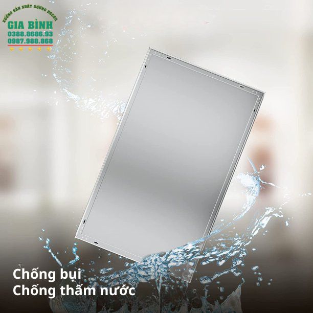 Gương LED treo nhà tắm hình chữ nhật mã GL03