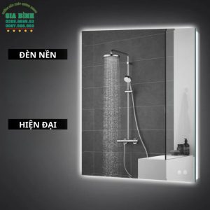 Gương LED treo phòng tắm hình chữ nhật mã GL07