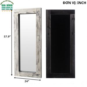 Gương gỗ nguyên khối soi toàn thân hình chữ nhật mã GB17