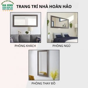 Gương soi toàn thân khung giả gỗ hình chữ nhật mã GB06