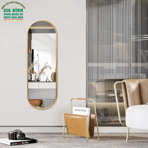 Gương soi toàn thân thiết kế hình bầu dục mã GB14