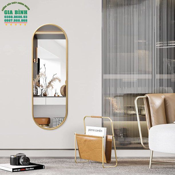 Gương soi toàn thân thiết kế hình bầu dục mã GB14