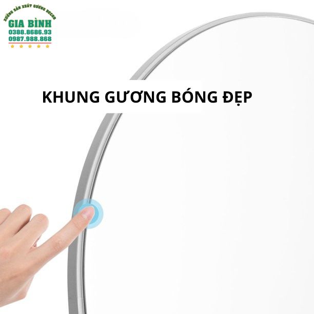 Gương soi toàn thân khung gỗ thiết kế dạng vòm mã GB16