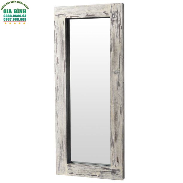Gương gỗ nguyên khối soi toàn thân hình chữ nhật mã GB17