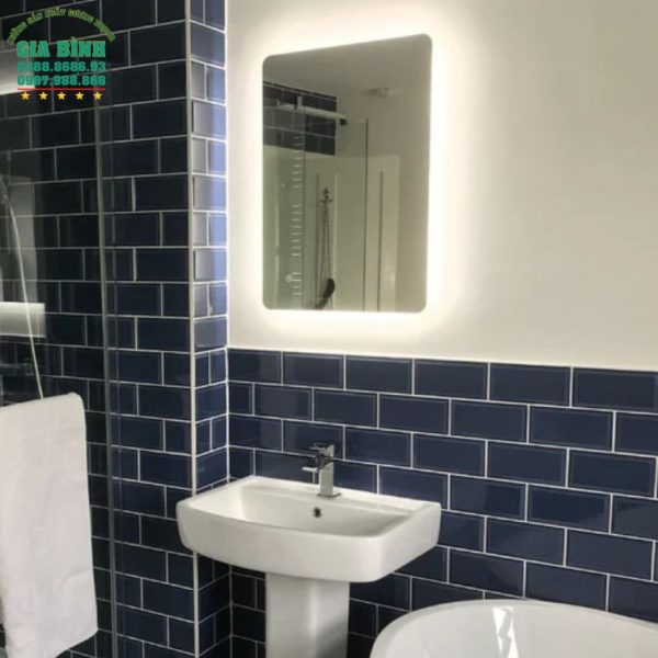 Gương LED treo tường hình chữ nhật mã GL02