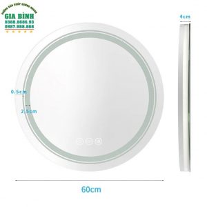 Gương LED treo tường hình tròn mã L04