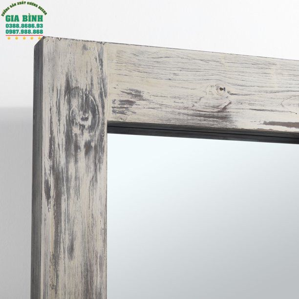 Gương gỗ nguyên khối soi toàn thân hình chữ nhật mã GB17