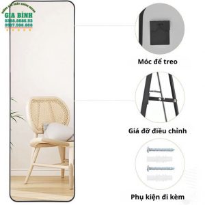Gương soi toàn thân hình chữ nhật thiết kế góc bo tròn mã GB20