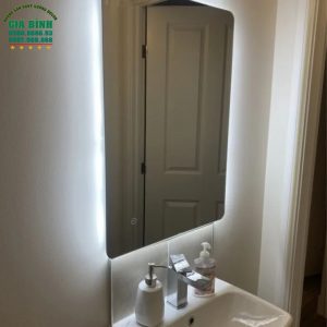 Gương LED treo tường hình chữ nhật mã GL02