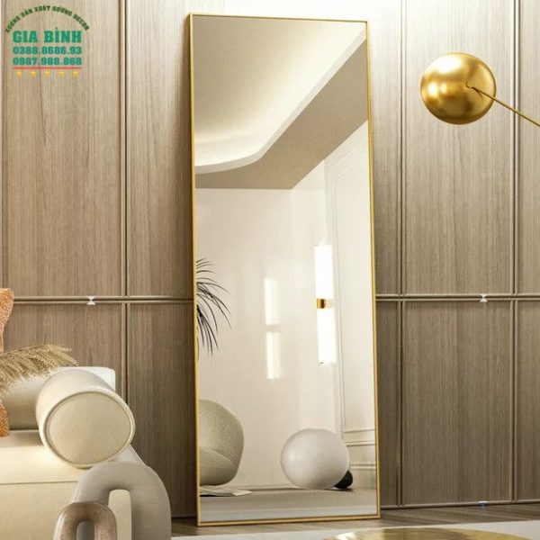 Gương soi toàn thân hình chữ nhật khung hợp kim mã GB02