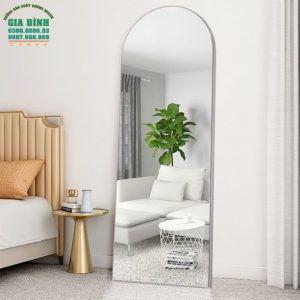 Gương soi toàn thân khung gỗ thiết kế dạng vòm mã GB16