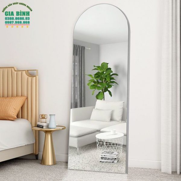 Gương soi toàn thân khung gỗ thiết kế dạng vòm mã GB16