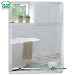 Gương phòng tắm treo tường hình chữ nhật mã PT01