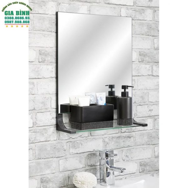 Gương trang điểm để trang trí kèm kệ mã TĐ04