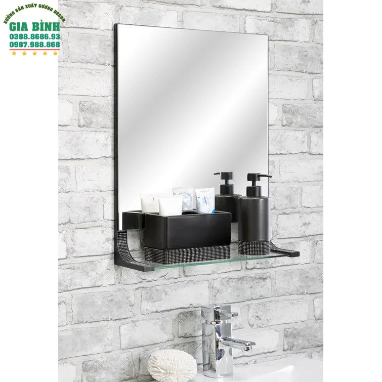 Gương trang điểm để trang trí kèm kệ mã TĐ04