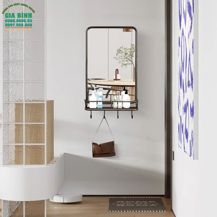 Gương trang điểm dùng để trang trí trong nhà mã TĐ03
