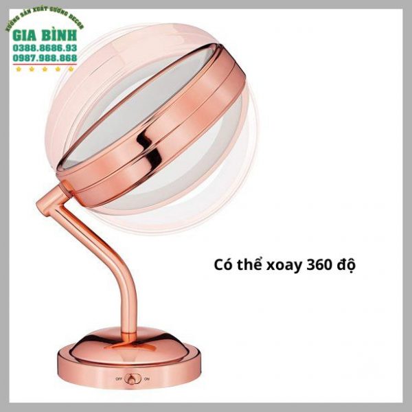 Gương để bàn Vanity có đèn LED mã DB11