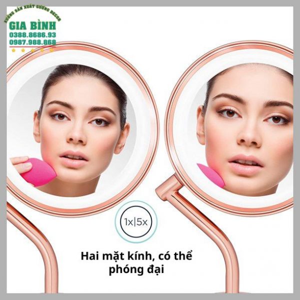 Gương để bàn Vanity có đèn LED mã DB11