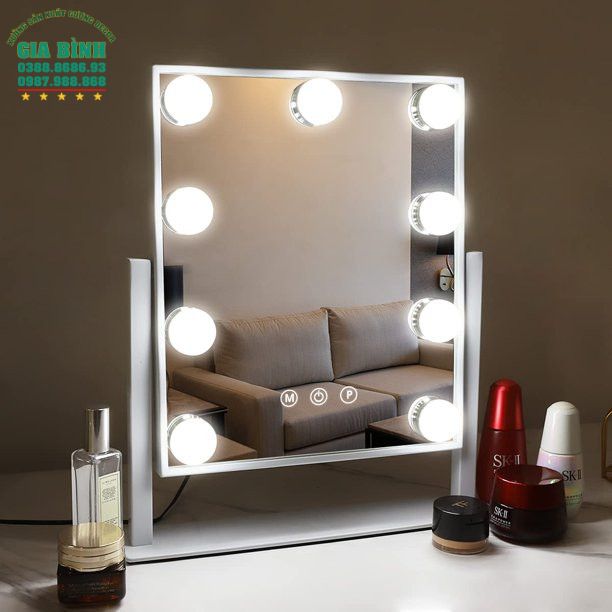 Gương trang điểm để bàn hình chữ nhật mã TĐ02