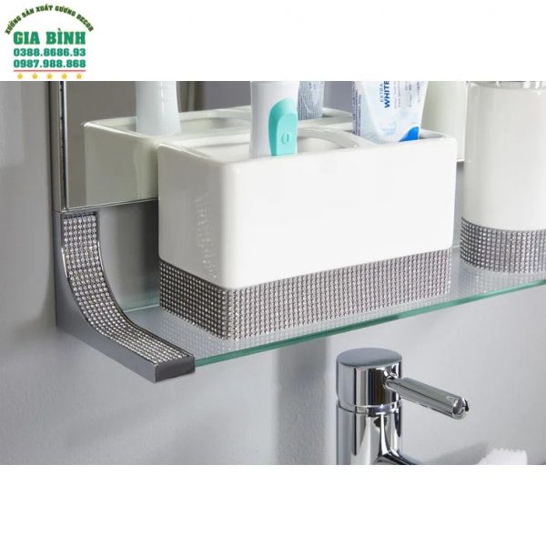 Gương trang điểm để trang trí kèm kệ mã TĐ04