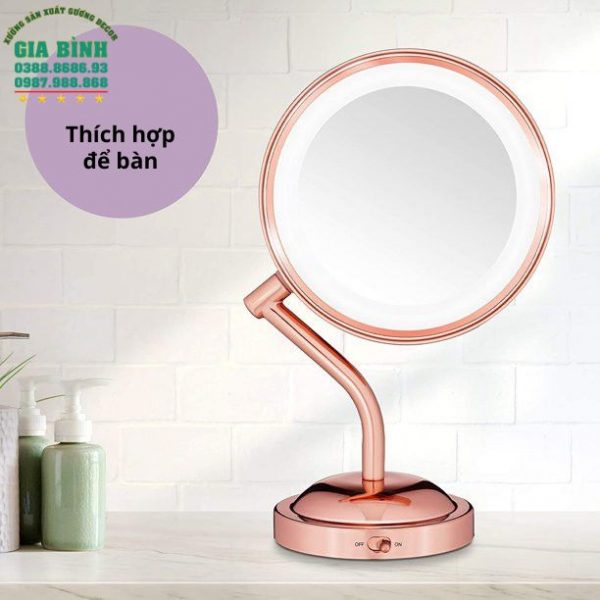Gương để bàn Vanity có đèn LED mã DB11