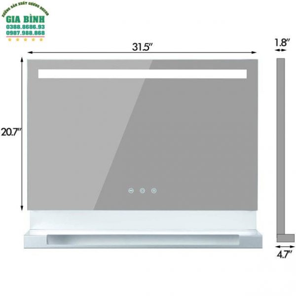 Gương trang điểm treo tường mã TĐ05