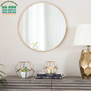 Gương trang điểm kim loại tròn Amaliya mã TĐ09
