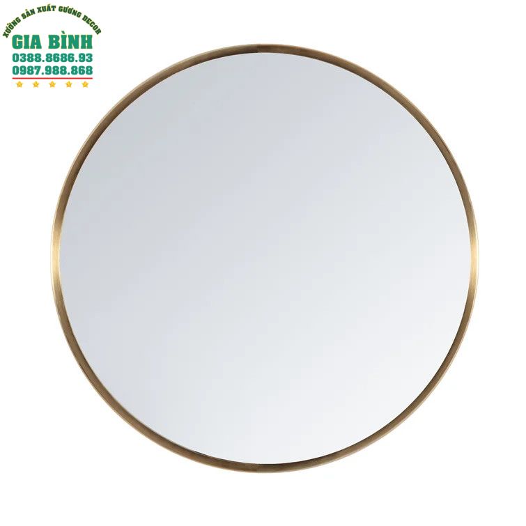 Gương trang điểm kim loại tròn Amaliya mã TĐ09