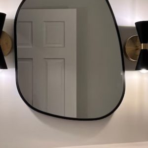 Gương trang trí không đối xứng viền gỗ mã TT05