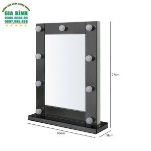 Gương trang điểm hình chữ nhật có đèn mã TĐ07